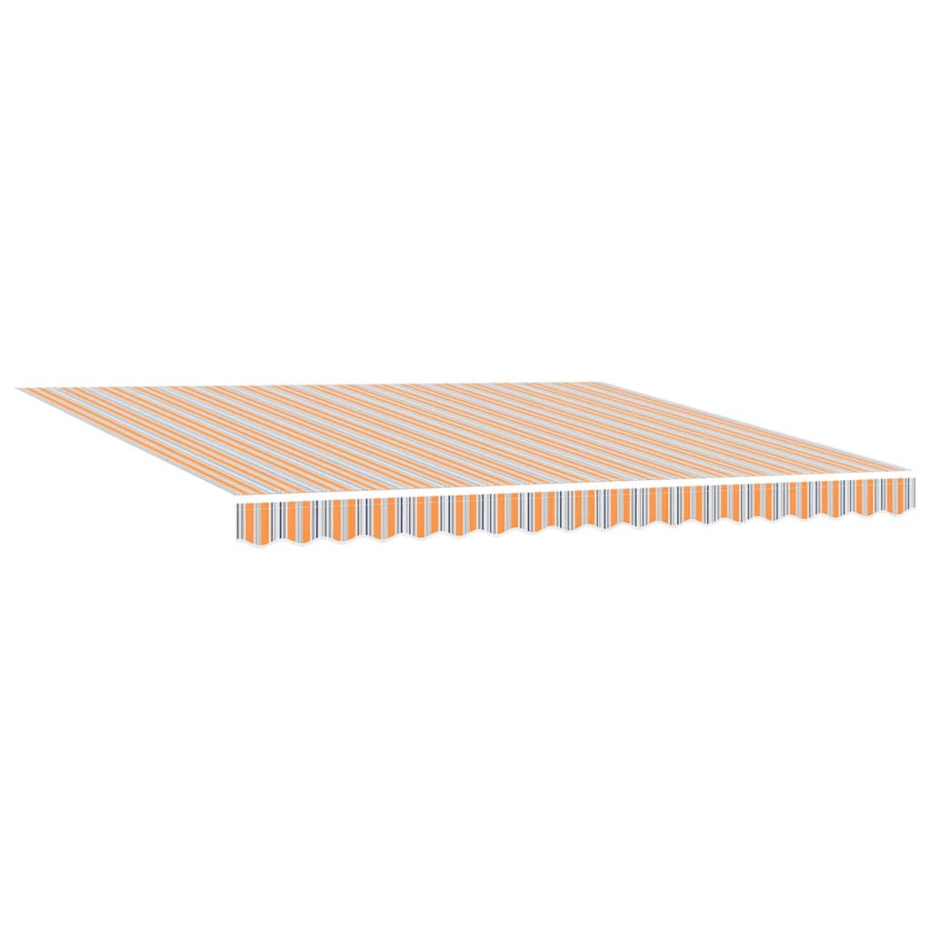Einziehbare Markise Mehrfarbig 400 x 300 cm Stoff und Stahl