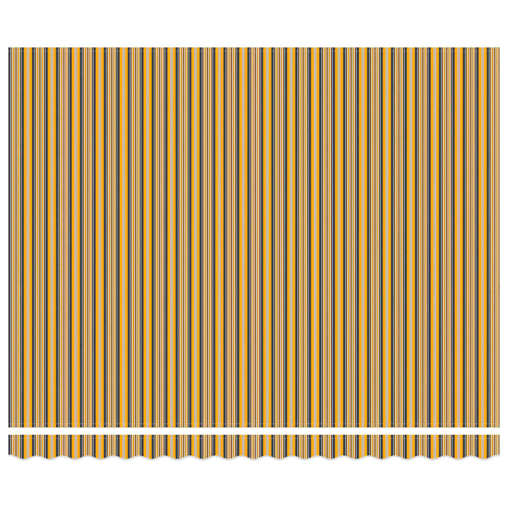 Einziehbare Markise Mehrfarbig 400 x 300 cm Stoff und Aluminium