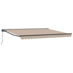 Markisenrahmen Beige 400 x 300 cm Polyester mit PU-Beschichtung
