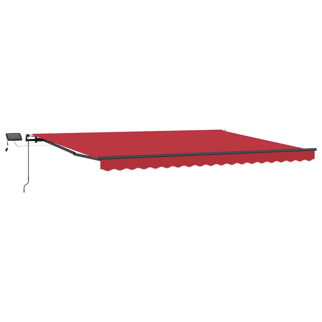 Einziehbare Markise Rot 400 x 300 cm Stoff