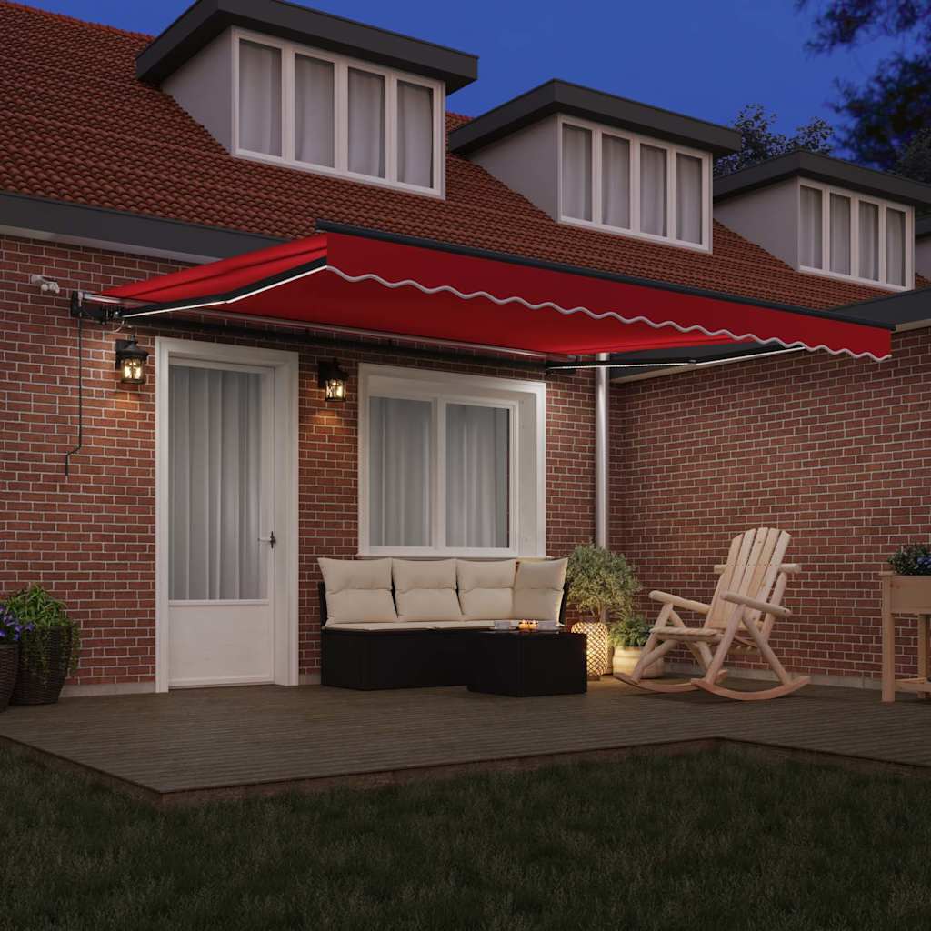Markisenstoff Rot 400 x 300 cm Polyester