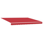 Markisenrahmen Rot 400 x 300 cm Polyester mit PU-Beschichtung
