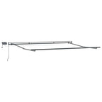 Einziehbare Markise Grün und Gelb 400 x 300 cm Stoff