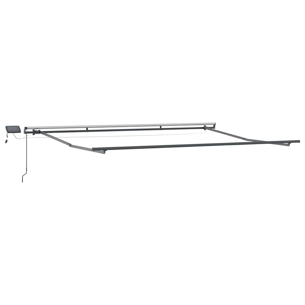 Einziehbare Markise Grün und Gelb 400 x 300 cm Stoff
