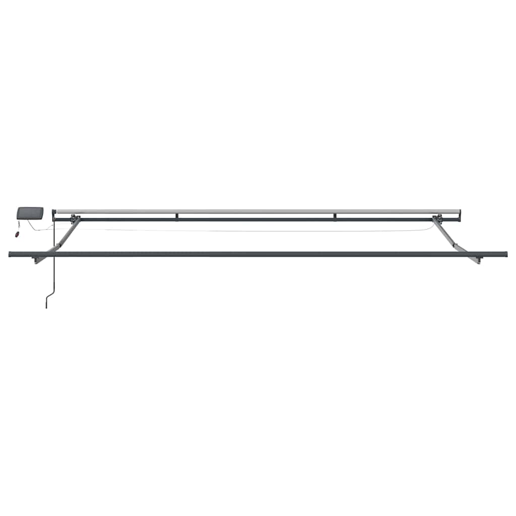 Einziehbare Markise Grün und Gelb 400 x 300 cm Stoff