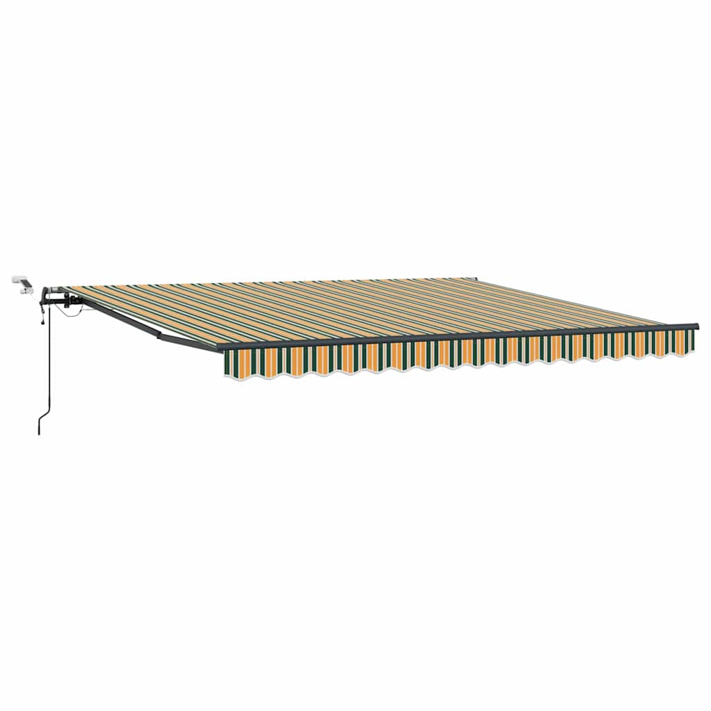 Markisenstoff Grün und Gelb 400 x 300 cm Polyester