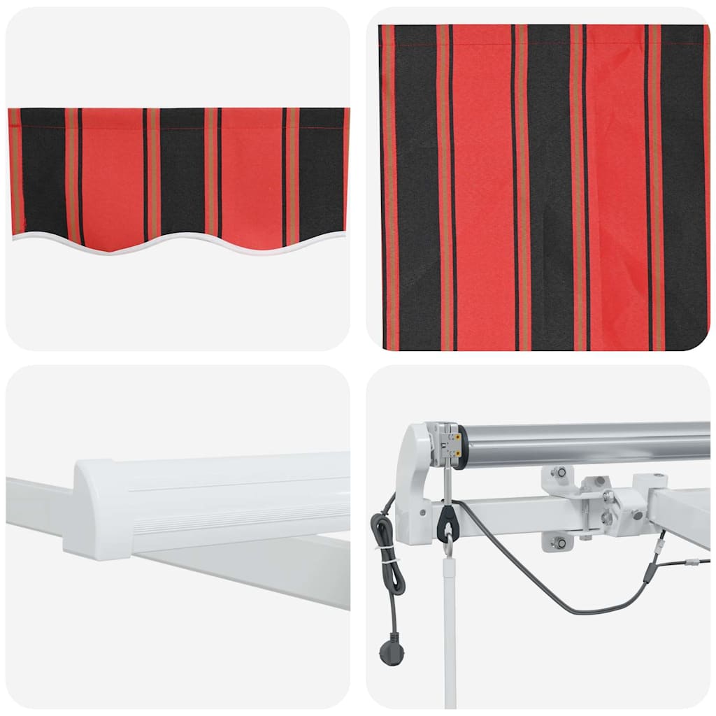 Einziehbare Markise Orange und Braun 400 x 350 cm