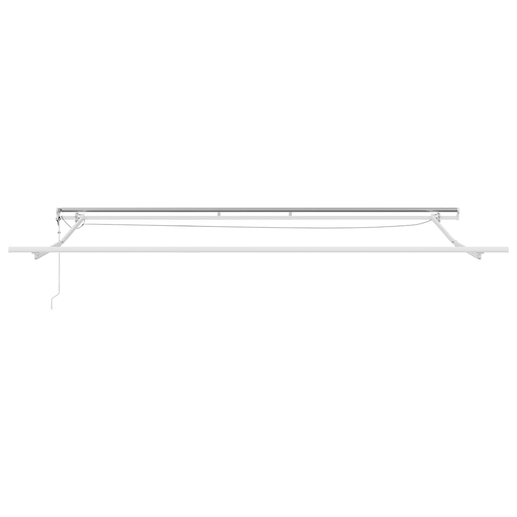 Einziehbare Markise Orange und Braun 400 x 350 cm