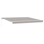 Markise Hellgrau 400 x 350 x 165 cm Polyester und Metall