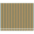 Markise Grün und Weiß 400 x 350 x 165 cm Polyester und Metall