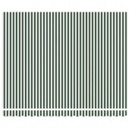 Einziehbare Markise Grün und Weiß 400 x 350 cm