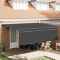 Einziehbare Markise Anthrazit 450 x 350 cm