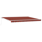 Markise Orange und Braun 450 x 300 x 165 cm