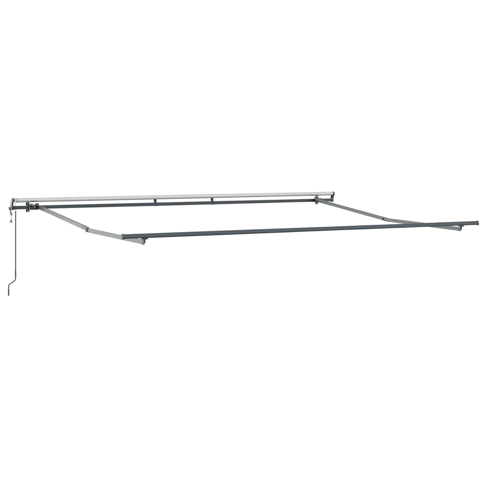 Einziehbare Markise Orange und Braun 450 x 300 cm