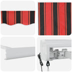 Markise Orange und Braun 450 x 300 x 165 cm