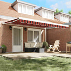 Markise Orange und Braun 450 x 300 x 165 cm