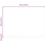 Einziehbare Markise Mehrfarbig 450 x 300 cm