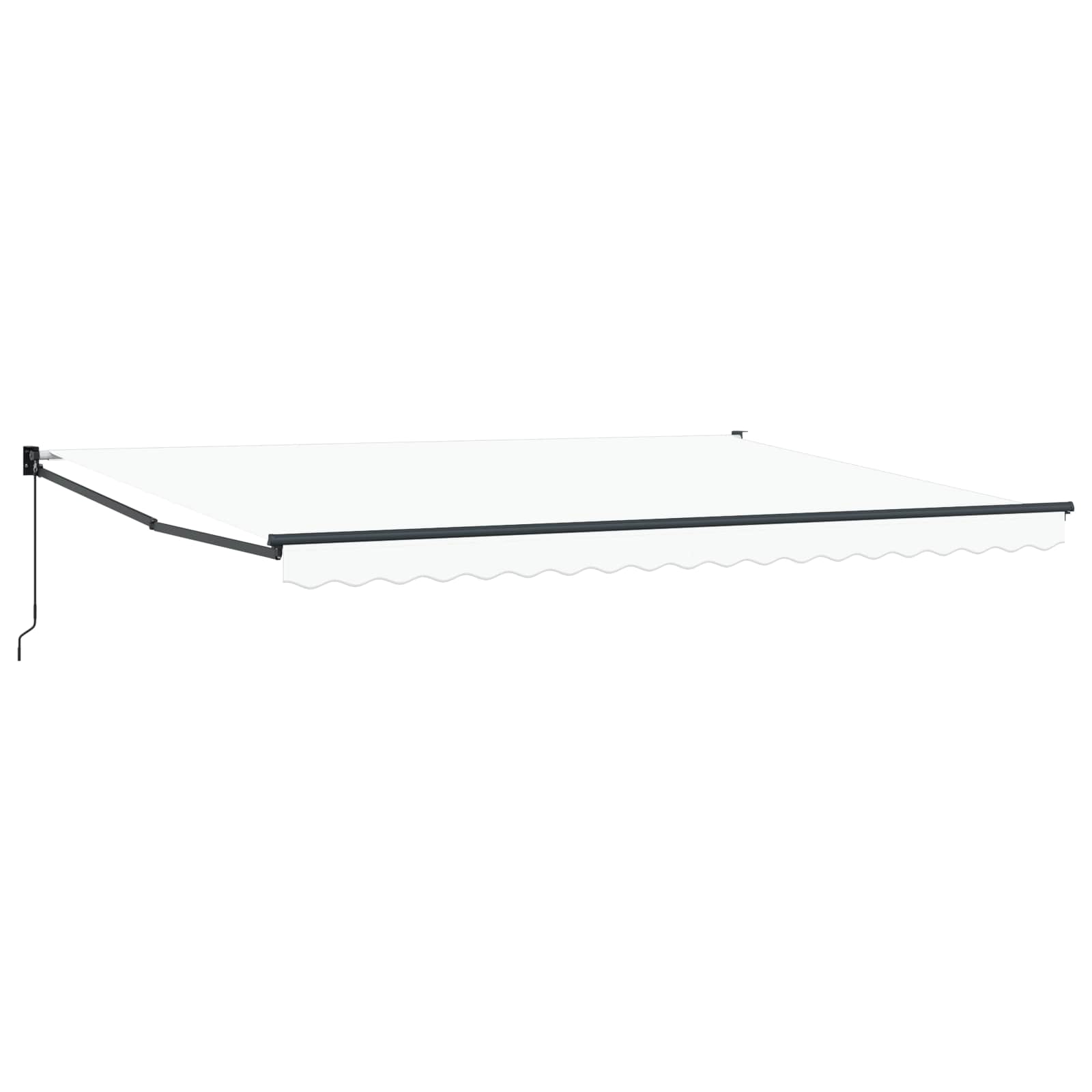 Markise Weiß 450 x 300 x 165 cm Polyester und Metall