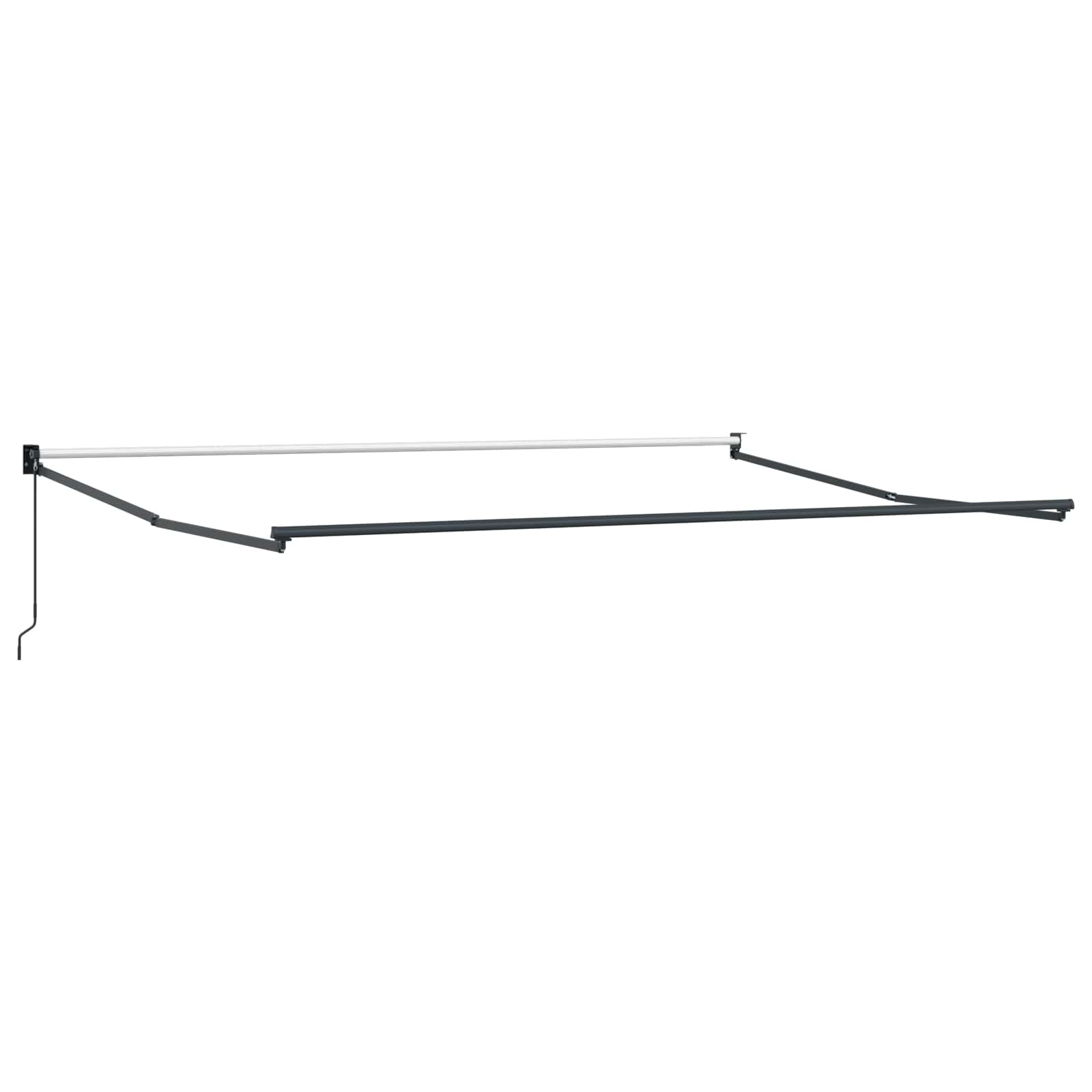Markise Weiß 450 x 300 x 165 cm Polyester und Metall