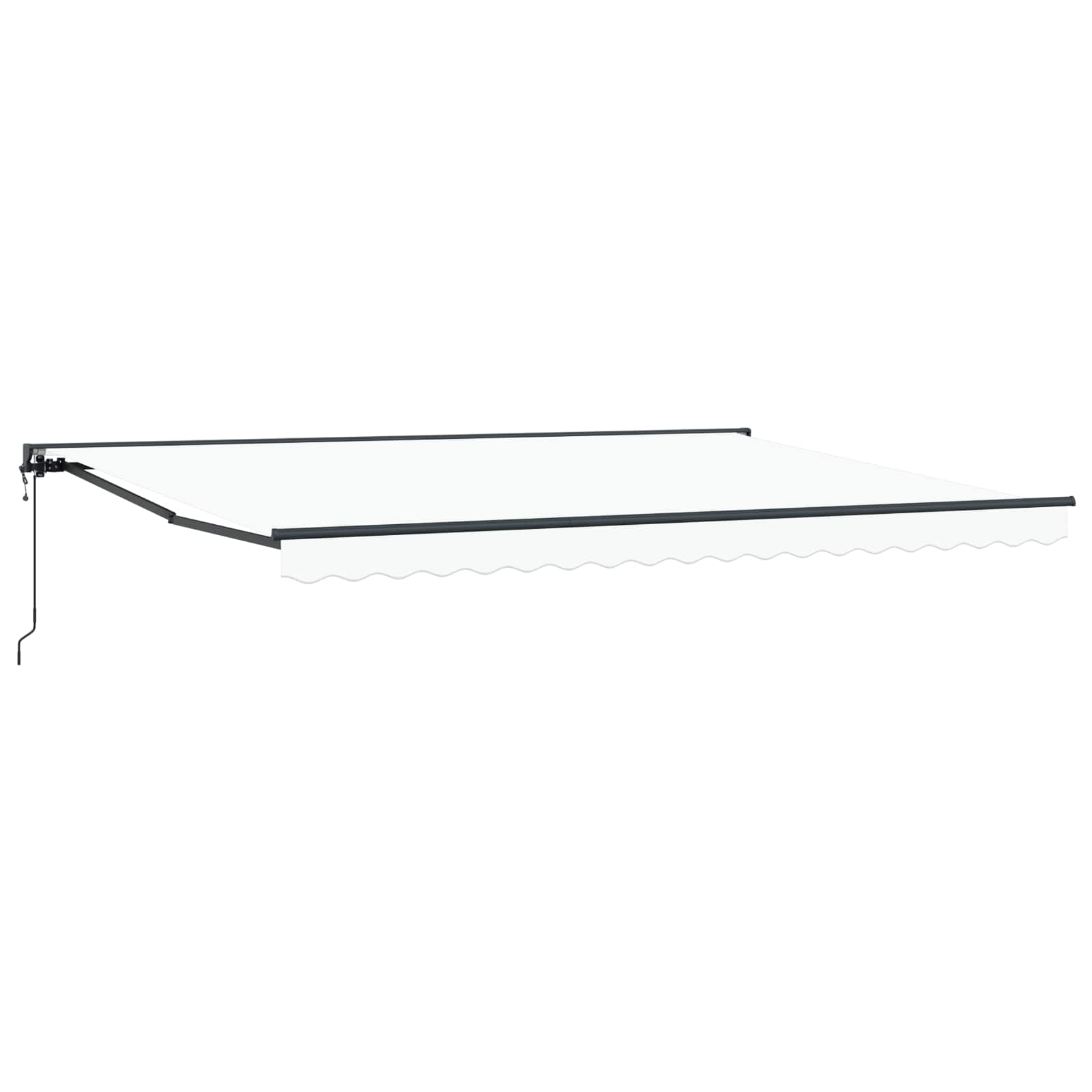 Markisenrahmen Weiß 450 x 300 cm Polyester mit PU-Beschichtung