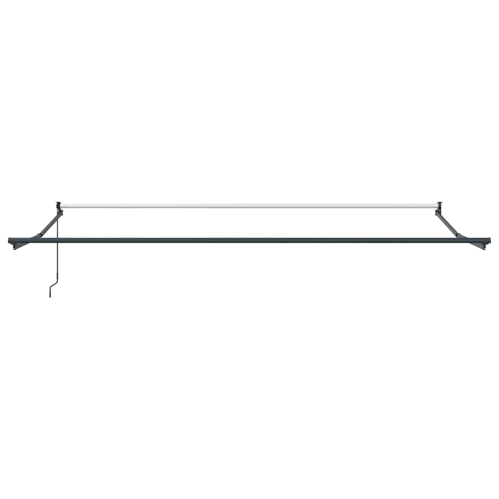 Markise Grün und Weiß 450 x 300 x 165 cm Polyester und Metall