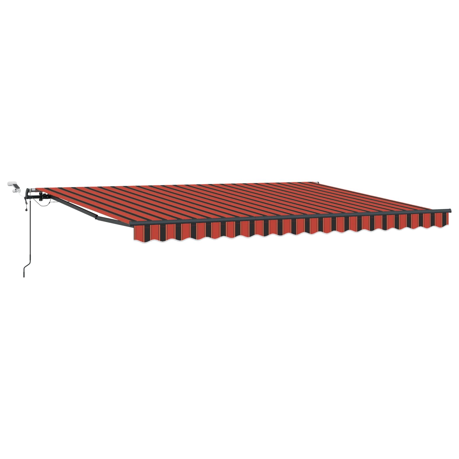 Markisenstoff Orange und Braun 450 x 350 cm Polyester