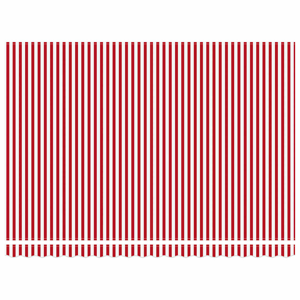 Markise Rot und Weiß 450 x 350 x 165 cm Polyester