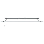 Einziehbare Markise Mehrfarbig 450 x 350 cm Stoff und Aluminium