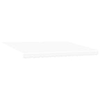 Einziehbare Markise Weiß 450 x 350 cm Stoff und Aluminium