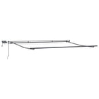 Einziehbare Markise Orange und Braun 500 x 300 cm Stoff