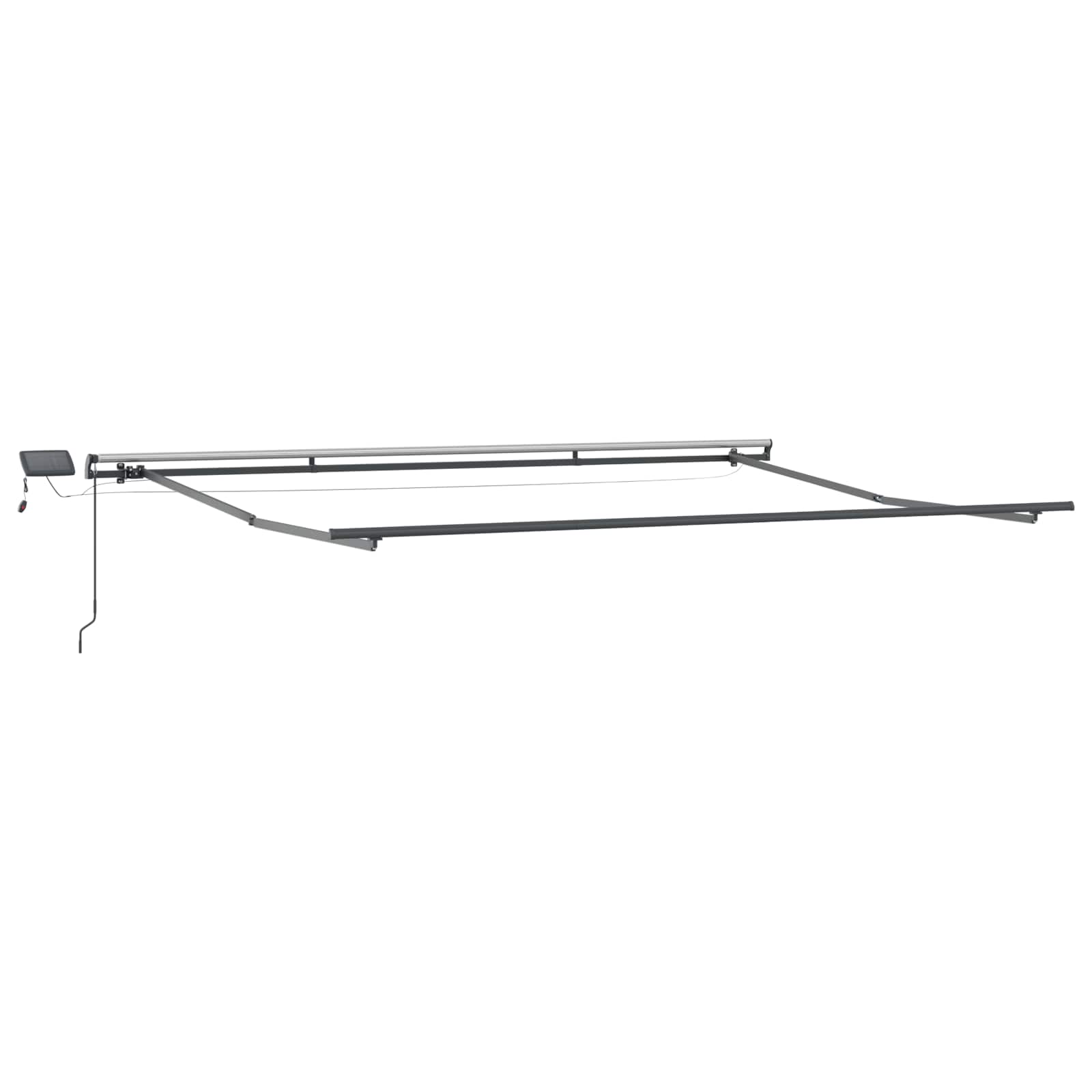 Einziehbare Markise Orange und Braun 500 x 300 cm Stoff