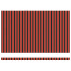 Einziehbare Markise Orange und Braun 500 x 300 cm Stoff