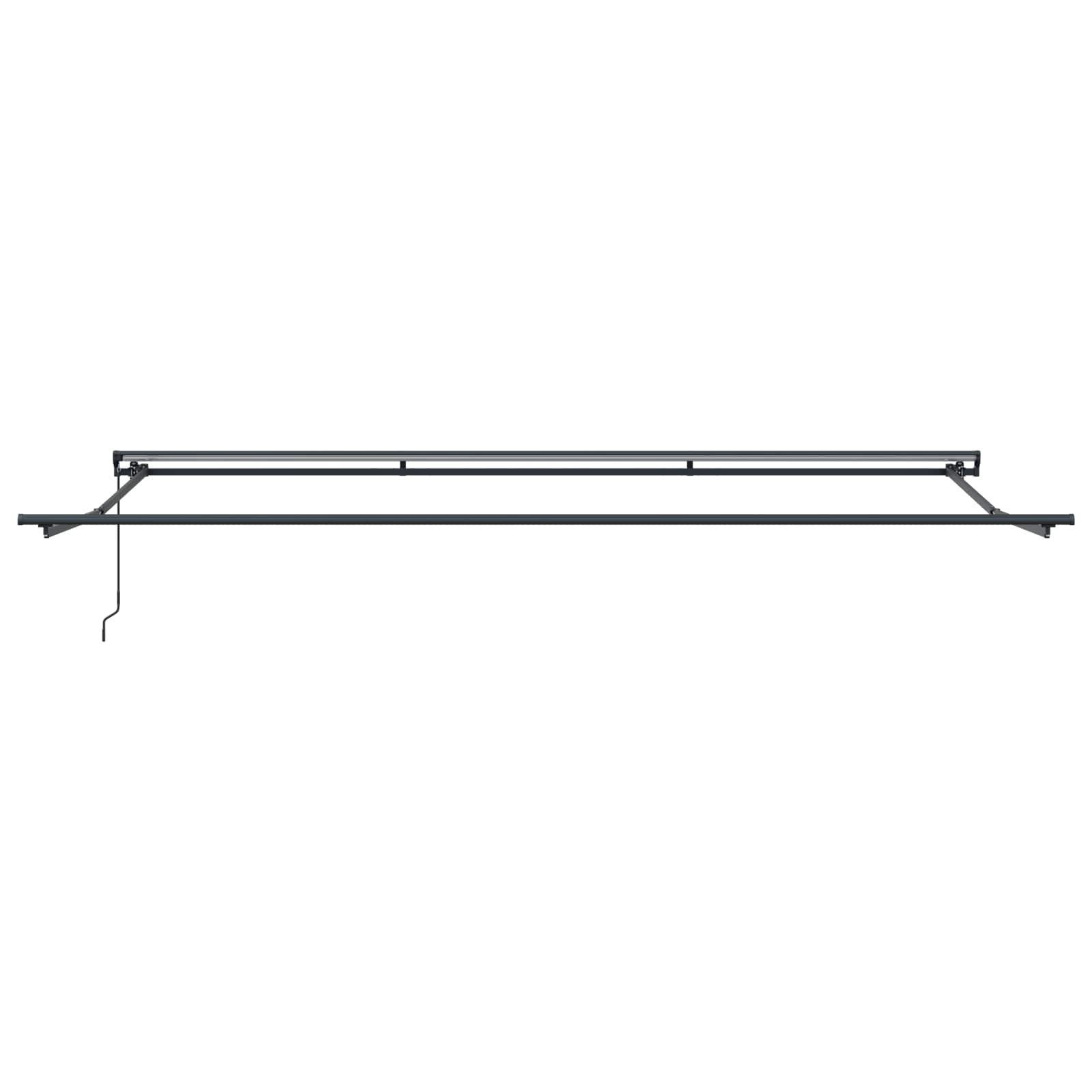 Markisenrahmen Braun 500 x 300 cm Polyester mit PU-Beschichtung