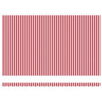 Einziehbare Markise Rot und Weiß 500 x 300 cm Stoff und Metall