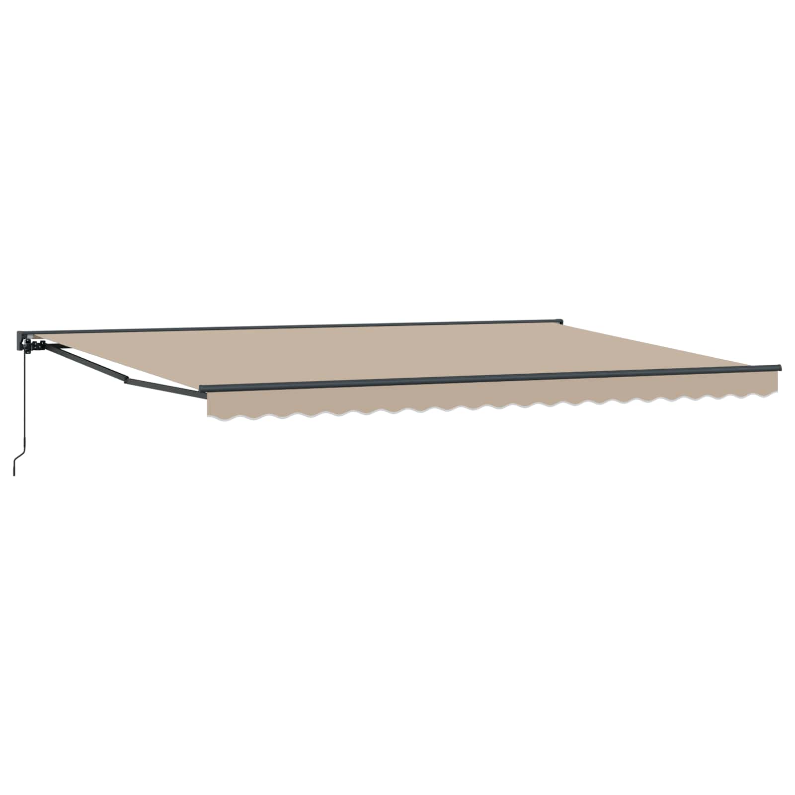 Markisenrahmen Beige 500 x 300 cm Polyester mit PU-Beschichtung