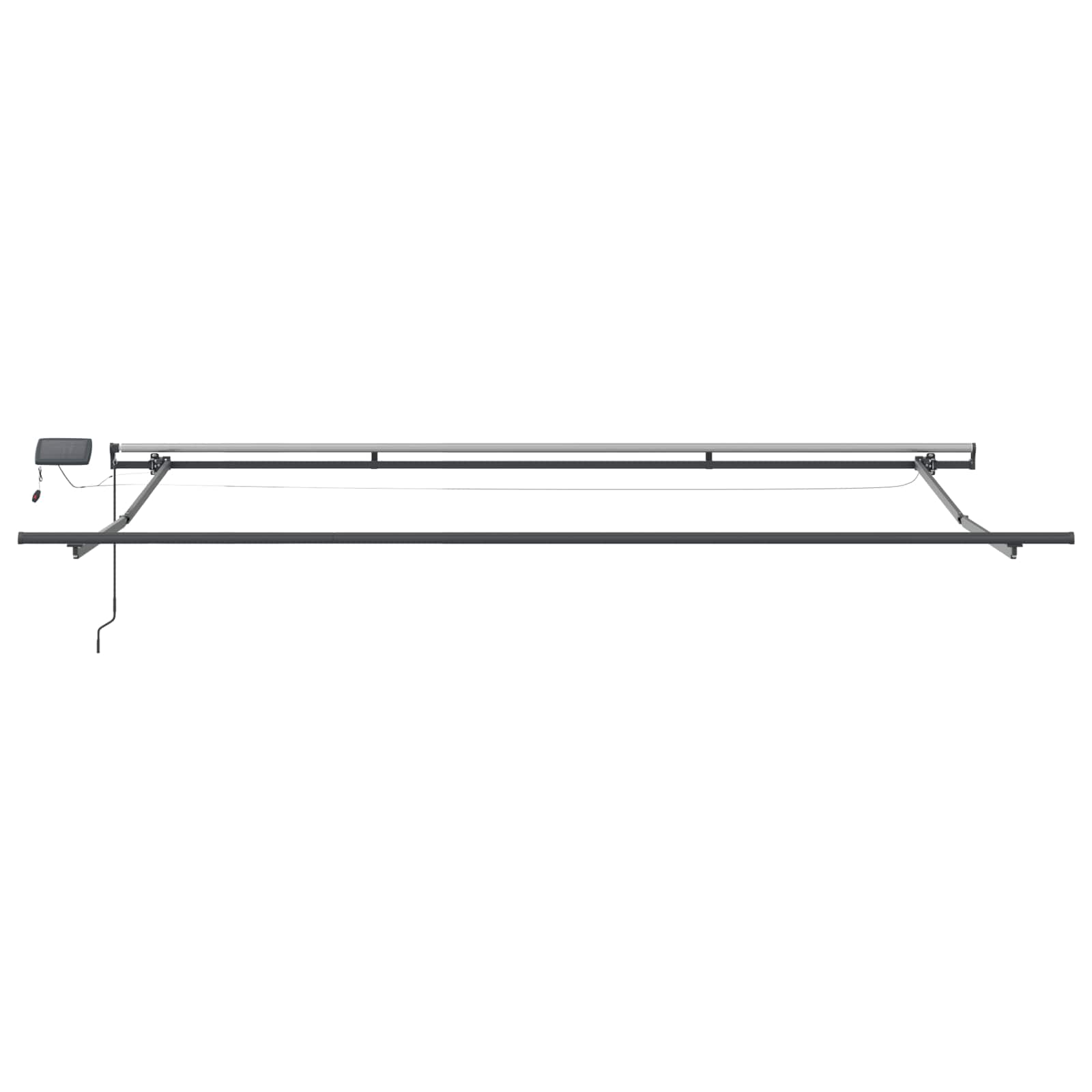 Einziehbare Markise Grün und Weiß 500 x 300 cm Stoff