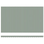 Markisenrahmen Grün und Weiß 500 x 300 cm