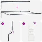 Markisenrahmen Grün und Weiß 500 x 300 cm