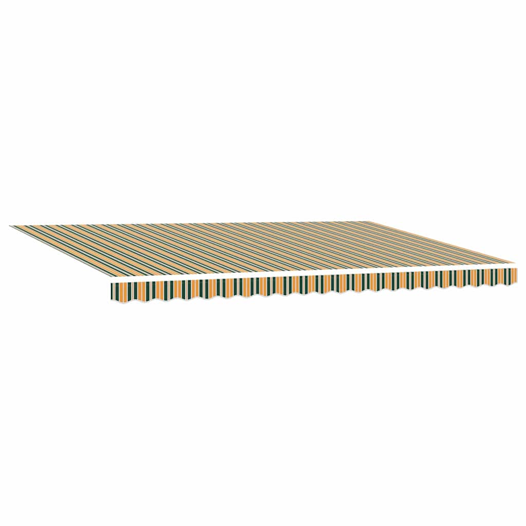 Elektrische ausziehbare Markise Grün und Gelb 500 x 350 cm