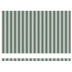 Elektrische ausziehbare Markise Grün und Weiß 500 x 350 cm