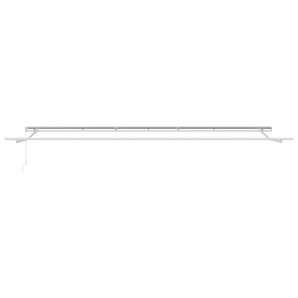 Einziehbare Markise Orange und Braun 600 x 300 cm