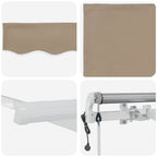 Elektrische ausziehbare Markise Beige 600 x 300 cm