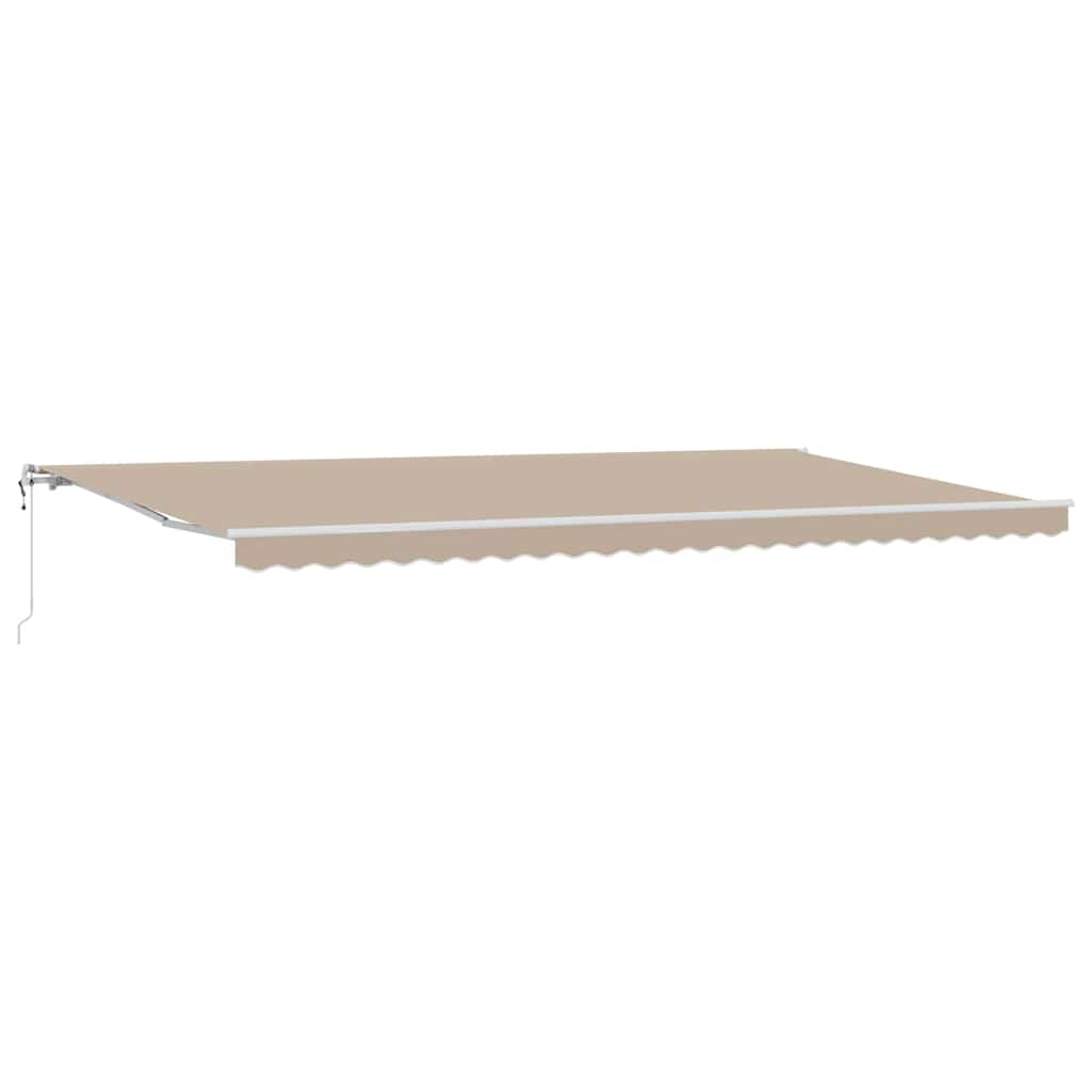 Elektrische ausziehbare Markise Beige 600 x 300 cm
