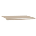 Einziehbare Markise Beige 600 x 300 cm Polyester und Metall