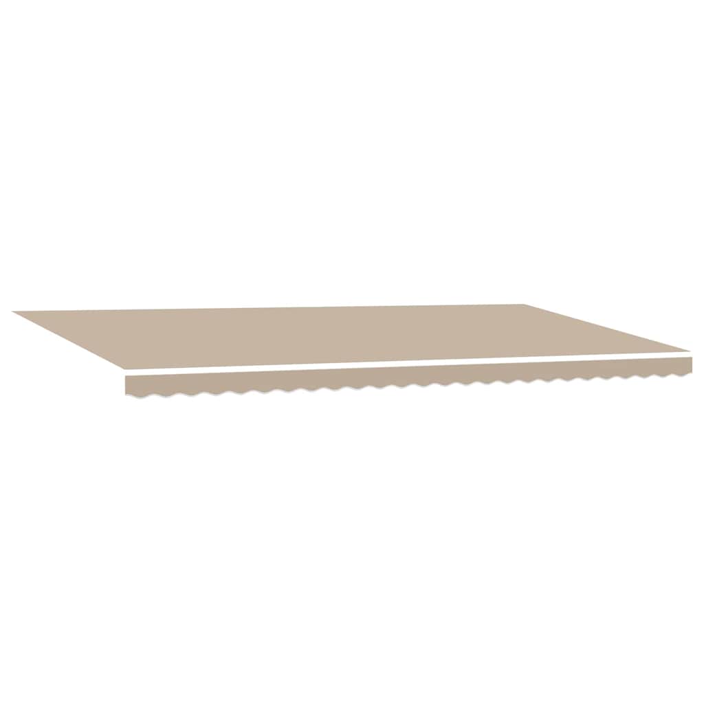 Einziehbare Markise Beige 600 x 300 cm Polyester und Metall