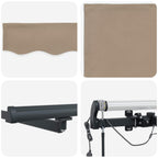 Markisenstoff Beige 600 x 300 cm Polyester