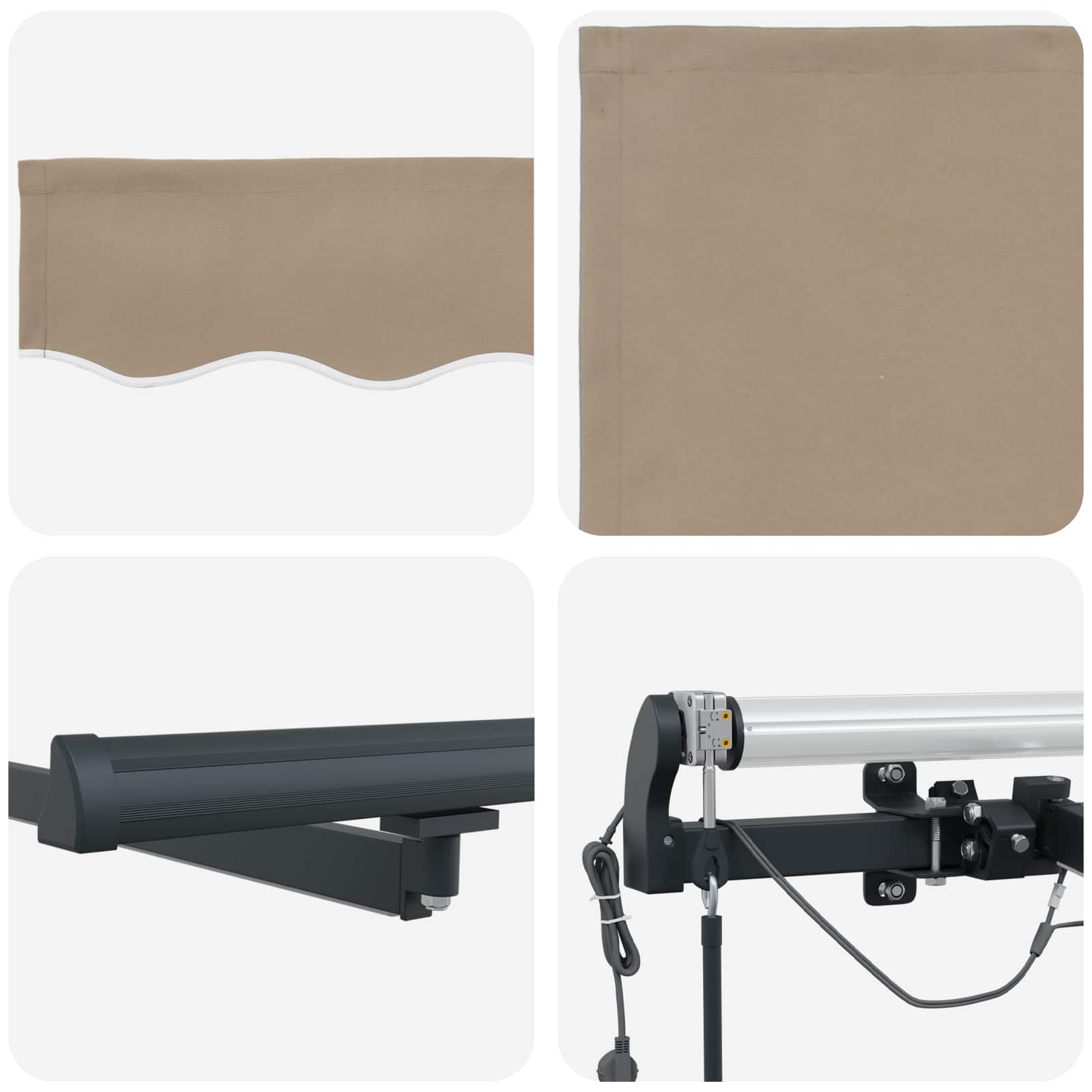 Markisenstoff Beige 600 x 300 cm Polyester