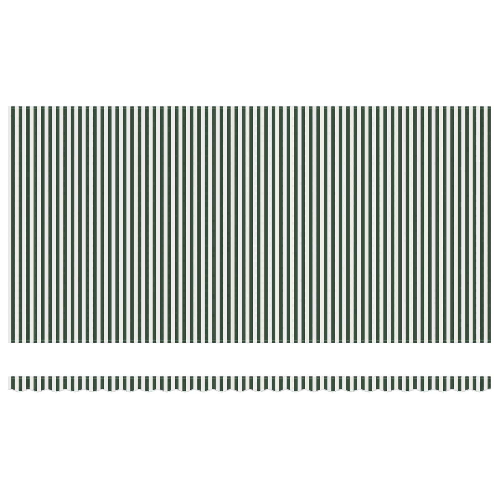Markisenstoff Grün und Weiß 600 x 300 cm Polyester