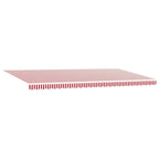 Markisenstoff Rot und Weiß 600 x 350 cm Polyester