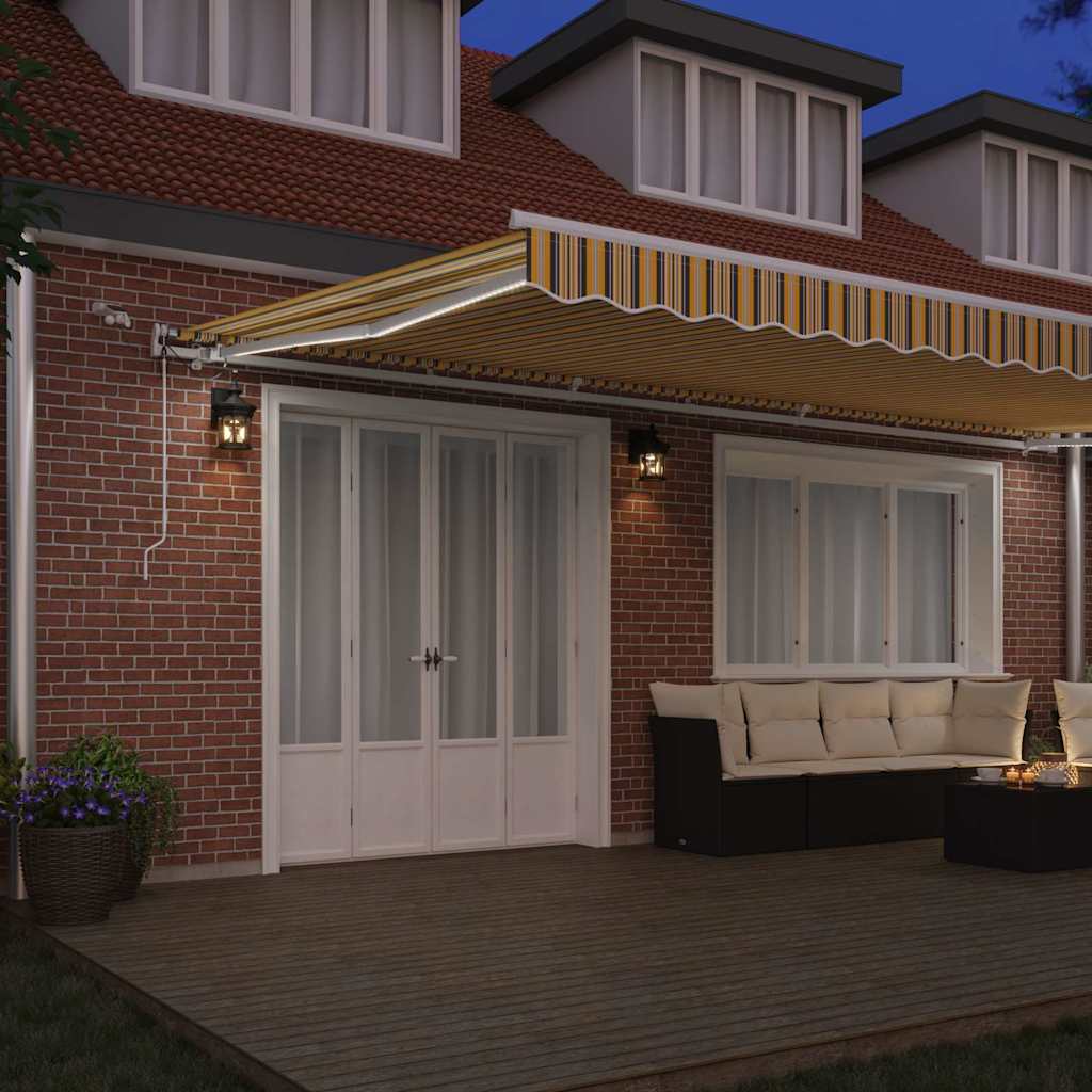 Einziehbare Markise Mehrfarbig 600 x 350 cm